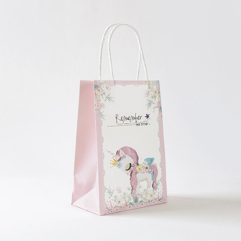 Cute Animal Fruit Heart Kraft Paper Birthday Gift Bag Party Wrapping Supplies 1 Piece|Gift Bags & Wrapping Supplies