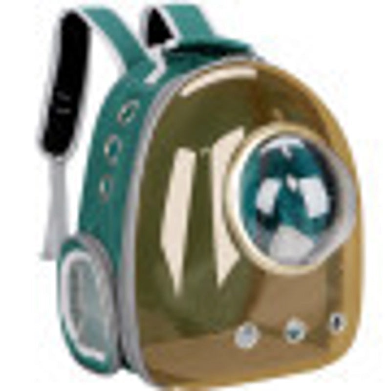 Minimalist Solid Color Pet Backpack Made of Durable PVC Oxford Cloth|Pet Carriers & Travel Bags