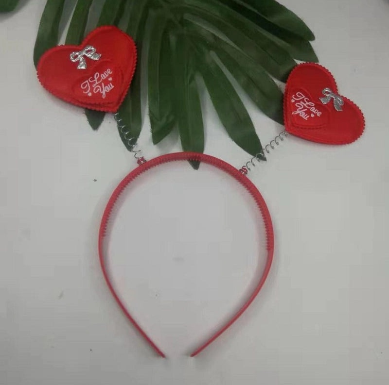 Red Heart Love Hairband 3D Valentine's Day Headband Festive Hair Accessories | Hair Accessories