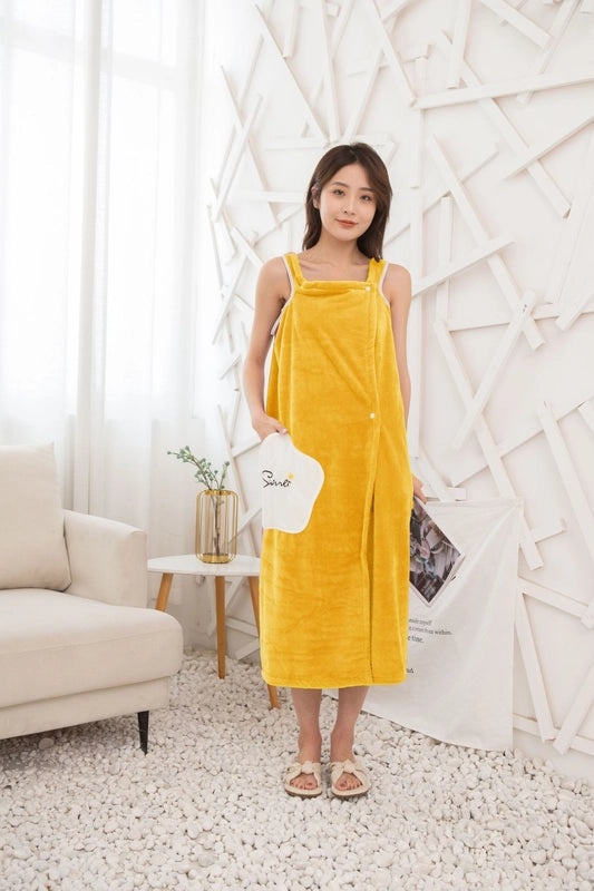 Starry Coral Fleece Bath Skirt Women’s Thick Absorbent Magic Wrap Towel Comfortable Home Bathrobe|Home & Bath>Bathrobes & Wraps