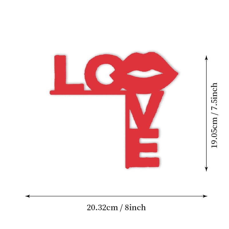 Minimalist Heart Letter Wood Door Frame Wall Art for Valentine's Day | Home Decor