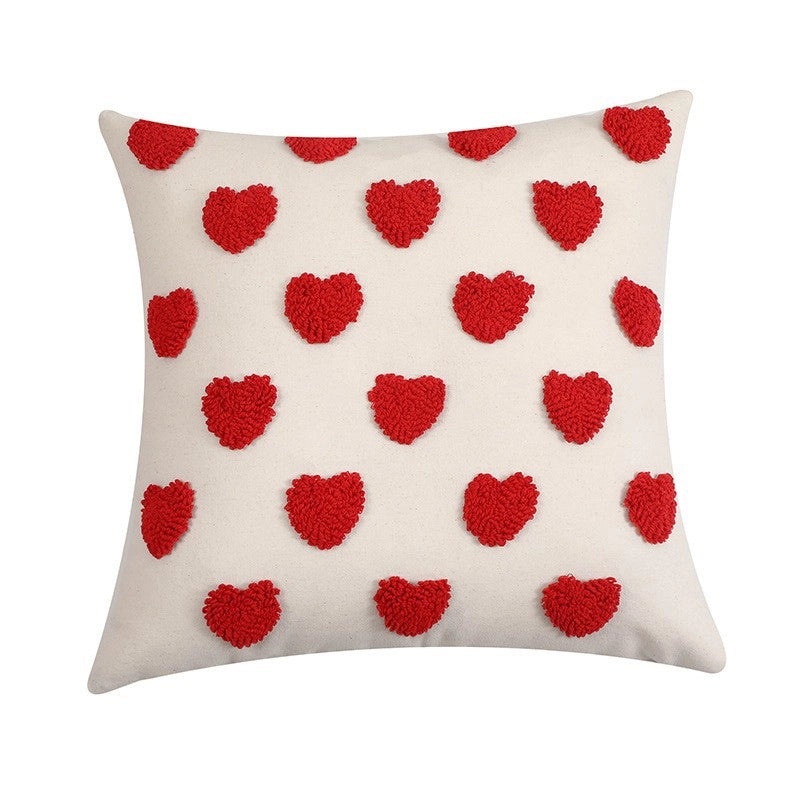 Valentine's Day Heart Shape Plush Throw Pillow Soft PP Cotton Cushion for Bedding|Home Decor Pillows