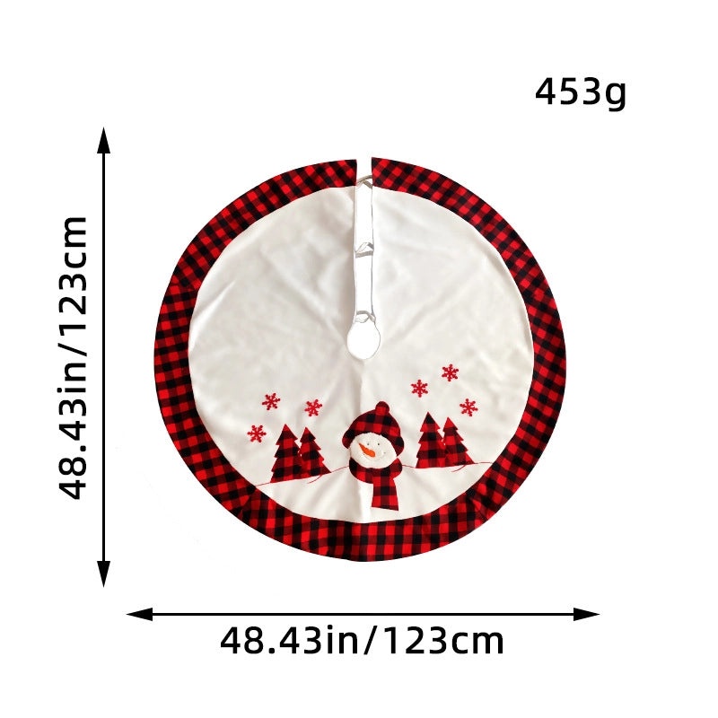 Christmas Minimalist Plaid Snowman Floor Mat for Holiday Party Decor|Home & Living Accessories