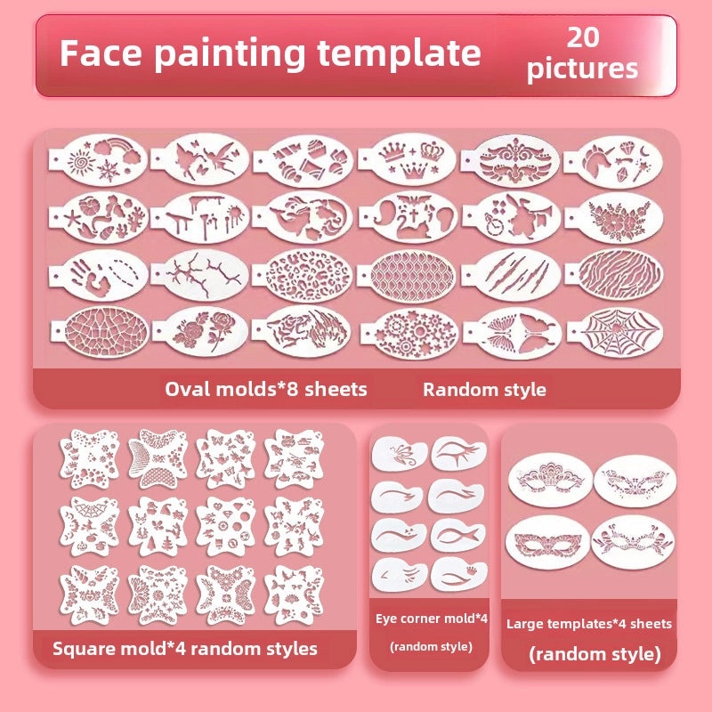 12-Color Face Paint Set for Kids Water-Soluble Safe Halloween Body Makeup|Children's Face Paint & Body Art