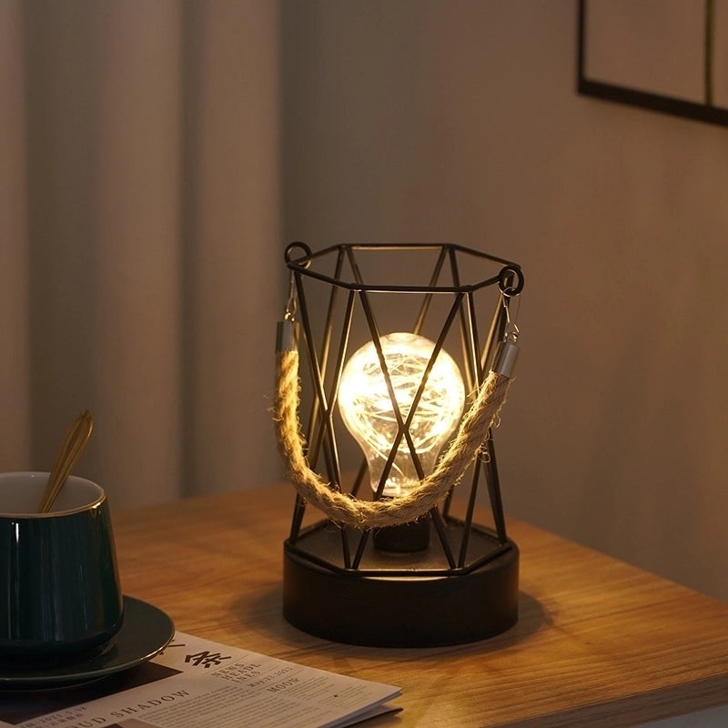 Minimalist Geometric Iron Night Lights for Indoor Parties | Home Decor Lighting
