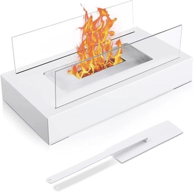 Modern Rectangle Metal Alcohol Fireplace Lamp Fan Heater | Home Heating & Fireplace Accessories