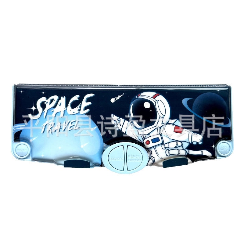 Large Capacity Double Layer Kids Pencil Box Cute Plastic Stationery Organizer for Boys Girls School Office|School Supplies