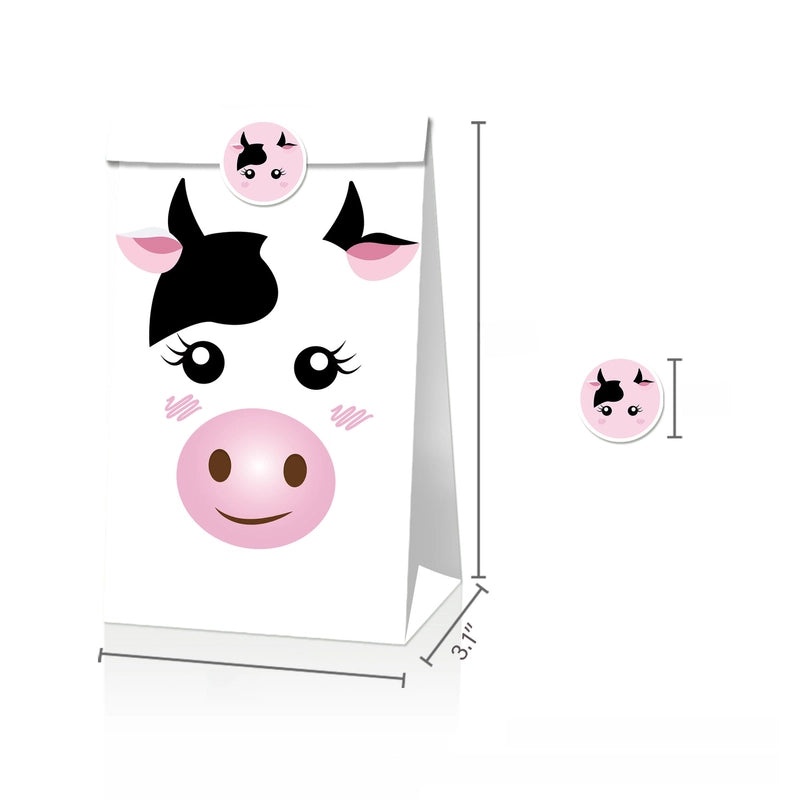 Farm Animal Kraft Paper Candy Bags Cow Chicken Sheep Pig Party Holiday Gift|Party Supplies