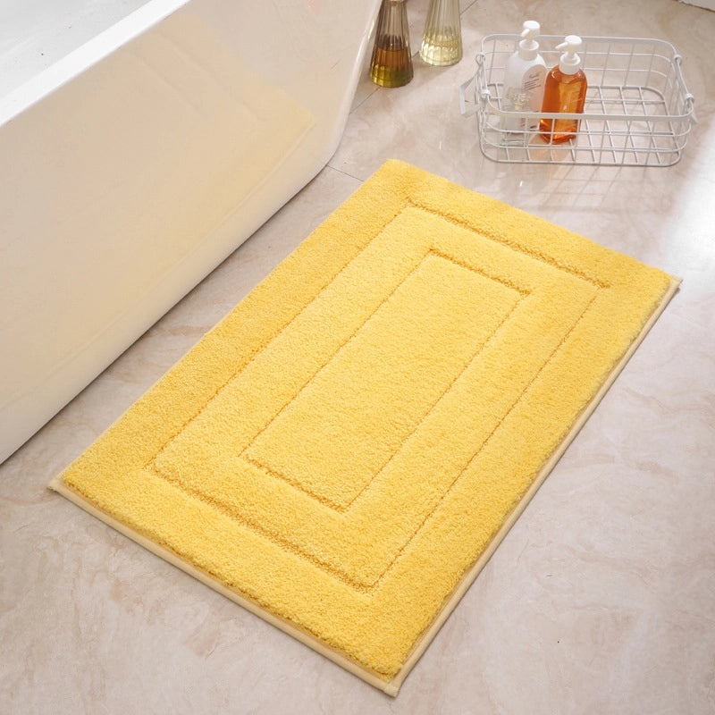 Casual Solid Color Polyester Bath Mat for Bathroom|Bath Mats & Rugs