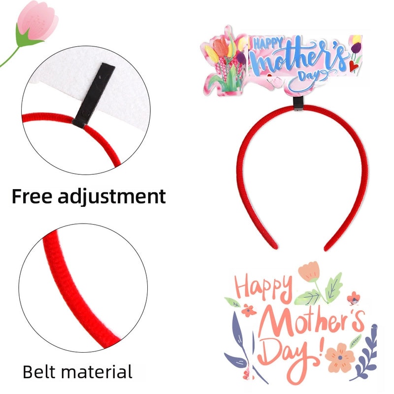 Mother's Day Carnation Floral Headband Party Decoration Photography Prop | Hair Accessories