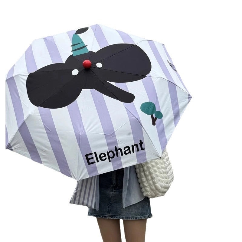 Haru Folding Designer Sun Umbrella for Women | High-grade UV Protection, Automatic, Dual-use | Women's Accessories|Umbrellas