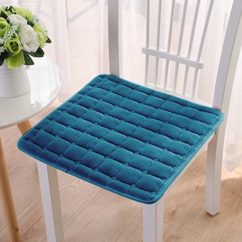 Cozy Winter Flannel Padded Non-slip Plush Chair Cushion for Office Car Sofa Restaurant Seating|Home & Living Cushions
