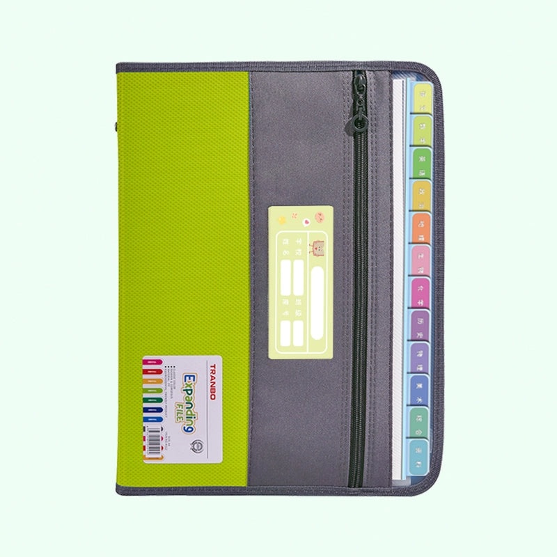 Minimalist Geometric Solid Color PP Folder for School and Office Use | Stationery & Office Supplies