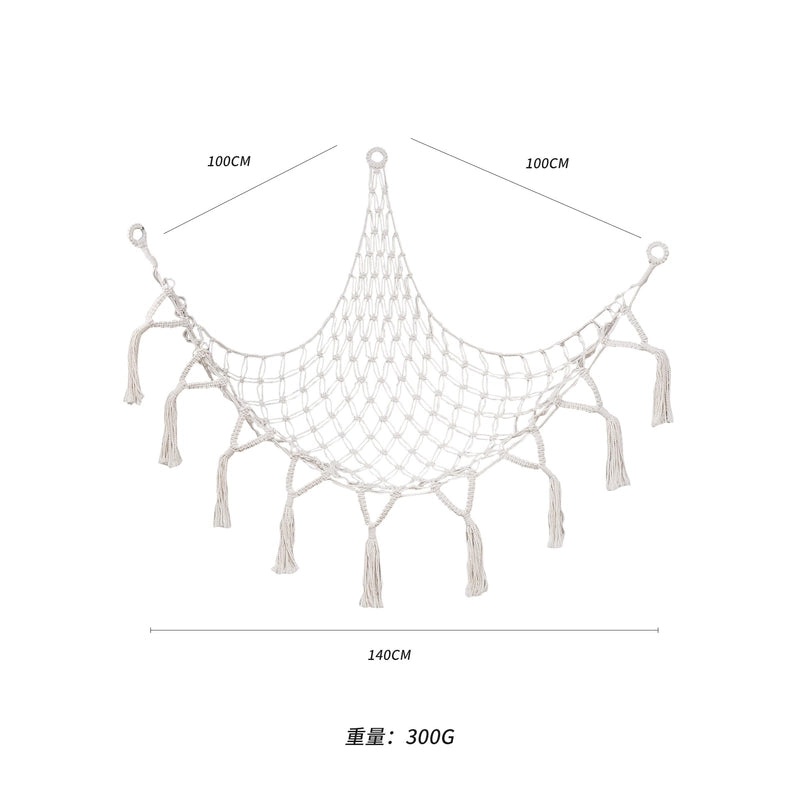 Bohemian Triangle Mesh Plush Toy Hammock Handwoven Lace Hanging Storage Organizer|Home & Living Storage