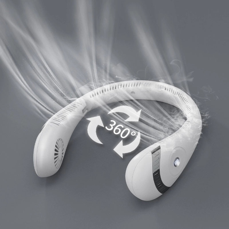 Portable Folding Neck Fan, Leadless Design, Large Wind Storage, Hands-Free Hanging Small Fan | Portable Fans