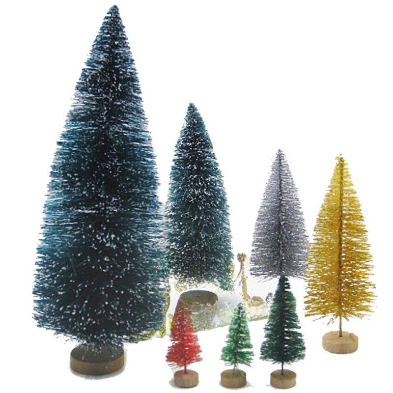 Mini Christmas Tree Gift Bags in Blue & Green | Christmas Decorations