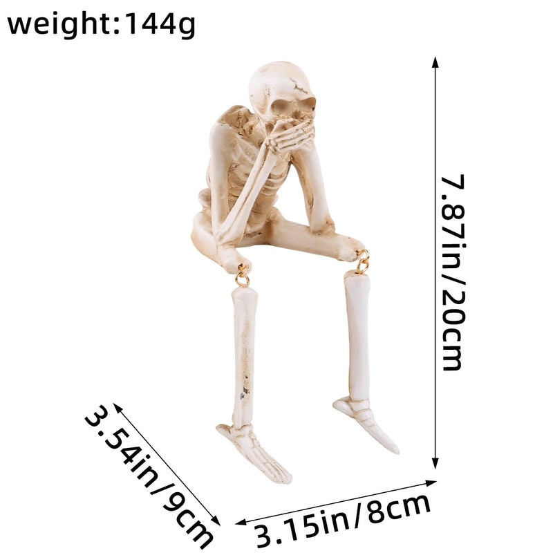 Gothic Halloween Skull Resin Ornament for Festival Decor|Home & Garden Decorations