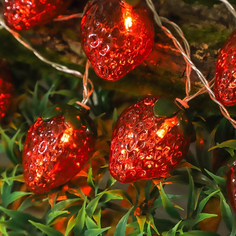 Strawberry and Pineapple LED Indoor Decorative String Lights | Home Decor Lighting