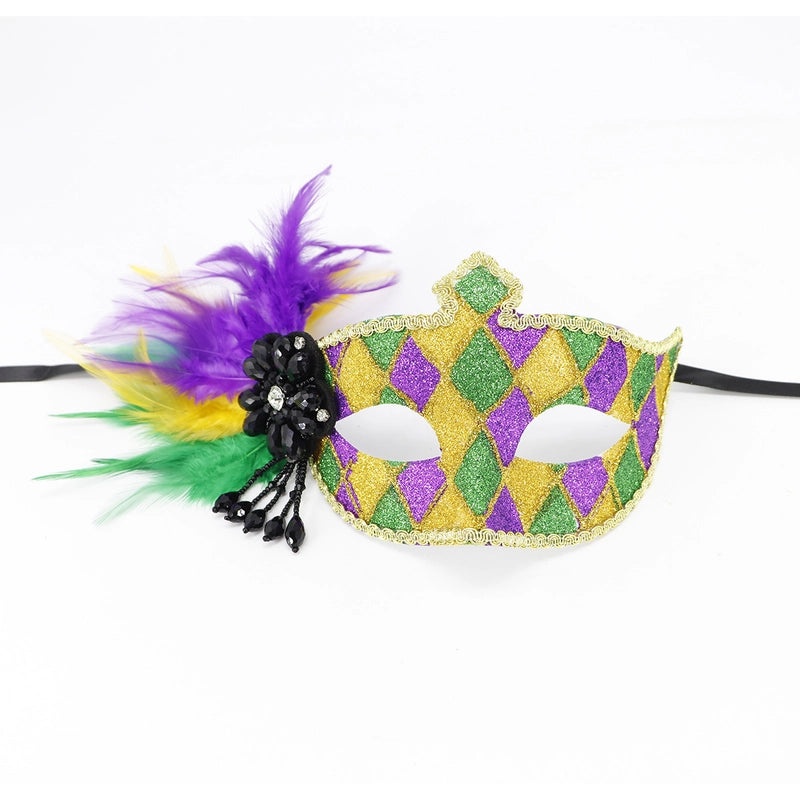 Easter Mardi Gras Feather Plastic Party Mask Selfie Props Holiday Accessories 1 Piece|Party Supplies & Accessories
