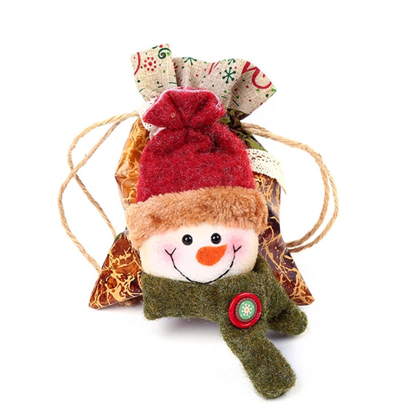 Christmas Tree Santa Claus Snowman Gift Bags Festive Party Wrapping Supplies|Holiday Party Supplies