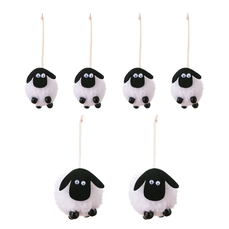 Haobei Black and White Lamb Pendant Eid Al-Adha Hanging Decoration | Home Decor