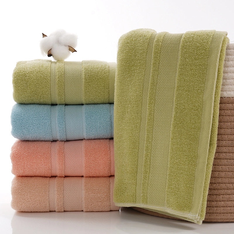 Absorbent Cotton Towel with Embroidered Logo for Household and Promotional Gifts|Home & Living - Towels & Linens