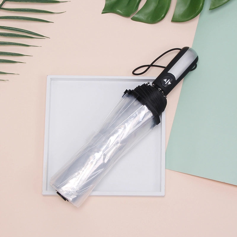 Cute Transparent Cartoon Umbrella Thickened Clear Student Rain Gear for Outdoor Photoshoot | Umbrellas & Rain Gear