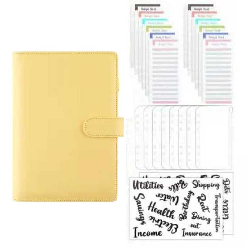 Solid Color Spiral Notebook with PU Leather Cover for School Learning|Stationery & Office Supplies