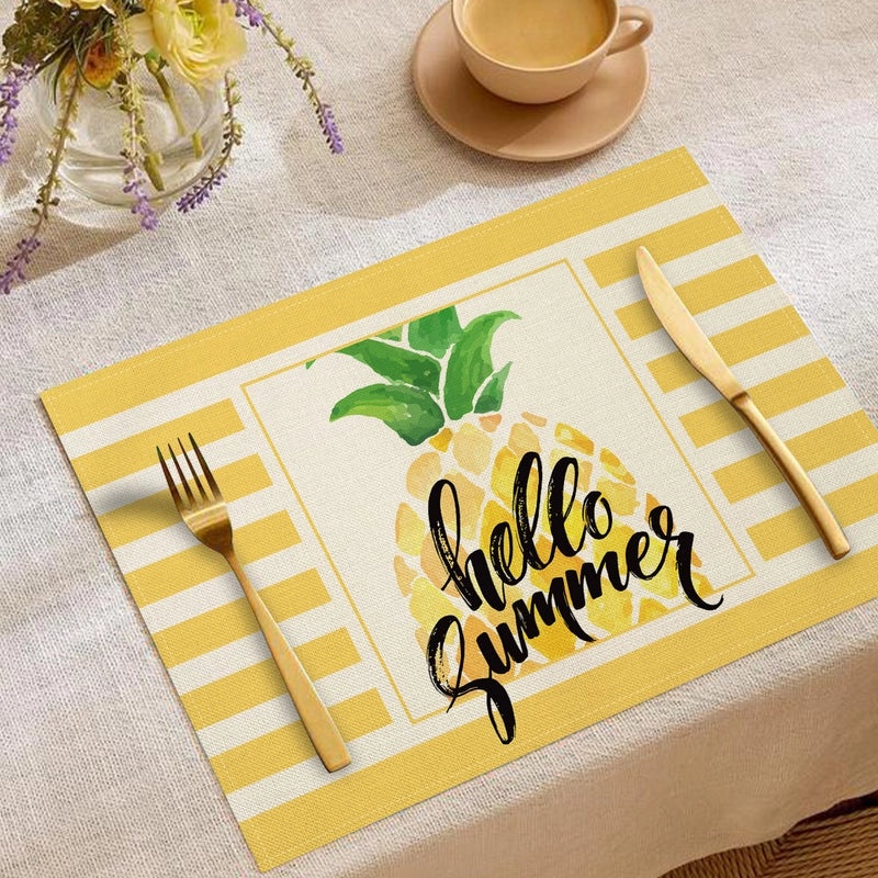 Elegant Nordic Linen Fruit Pattern Cushion Cover for Sofa and Couch | Home Decor Pillows & Cushions