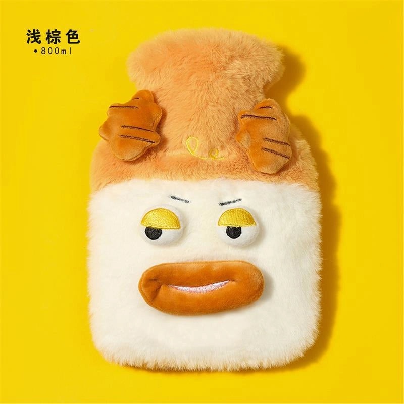 Plush Vegetable Hot Water Bottle Thickened Explosion-proof Soft Warm Belly Warmer for Baby Winter Use|Home & Living > Heating & Warmers