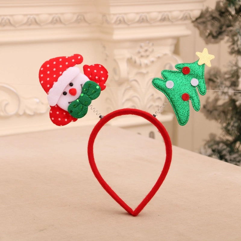 Christmas Snowman and Reindeer Antler Hair Bands Nonwoven Party Accessories|Festive Party Supplies