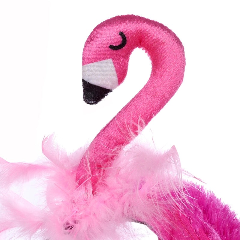 Halloween Flamingo Velvet Headband Dense Design | Hair Accessories
