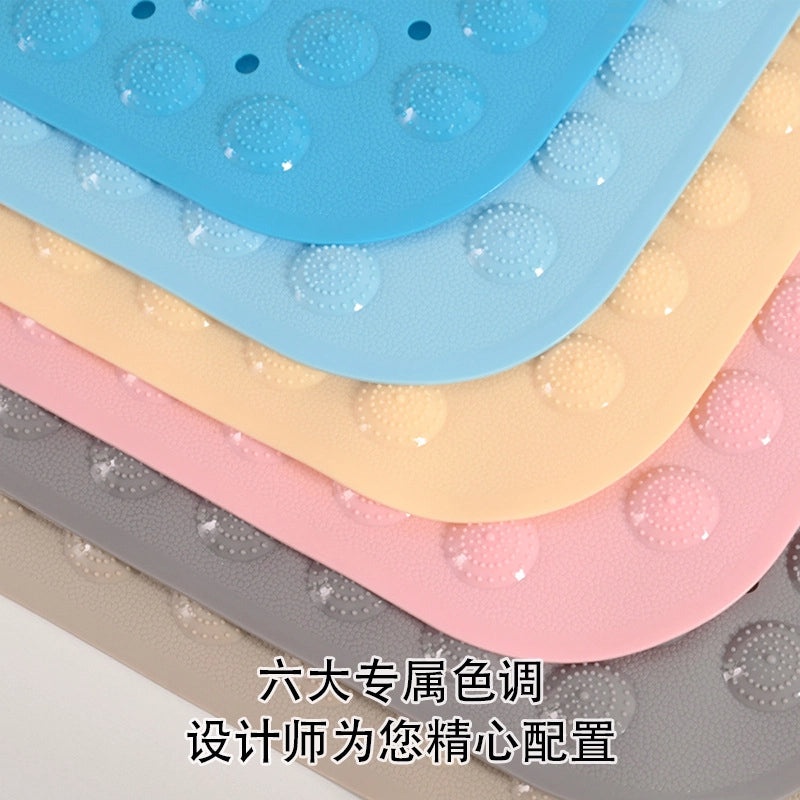Modern Minimalist Solid Color Non-slip PVC Bathroom Mat Anti-slip Shower Floor Mat|Home & Bathroom Accessories