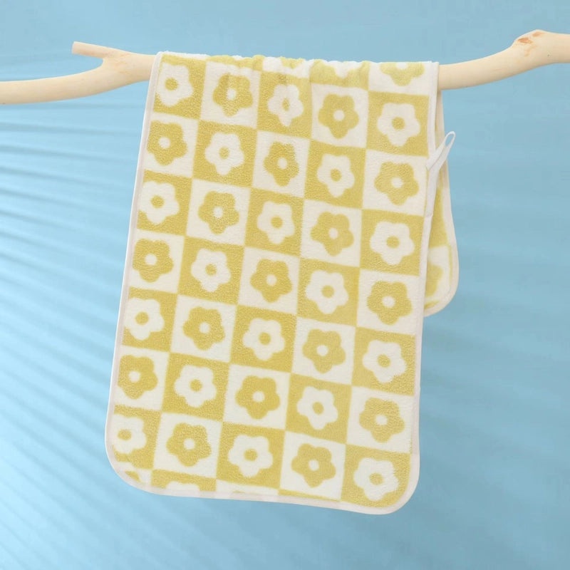 Soft Coral Fleece Pig Flower Towel Set for Couples | Home & Living Towel Gift Set