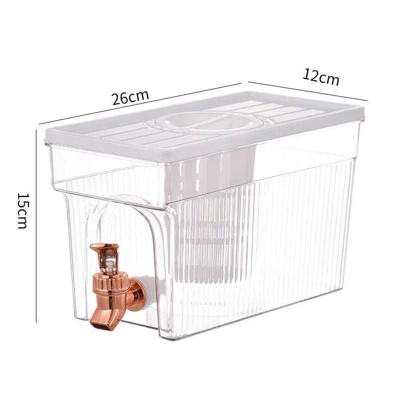 Lightweight Air-Cooled Fruit Juice Dispenser with Tap for Home Refrigerator | Drinkware & Beverage Dispensers