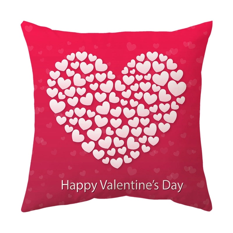 Valentine's Day Romantic Letter Landscape Plush Pillow Covers for Couch and Sofa Decor | Home Decor