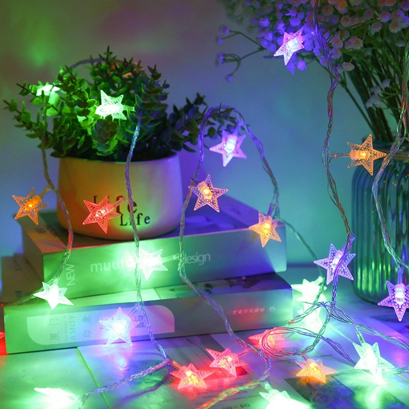 Romantic Star-Shaped Plastic String Lights for Indoor Party and Festival Decoration|Home Decor & Lighting