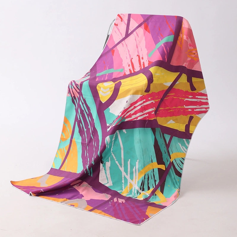 Underwater Animal Print Double-Sided Velvet Polyester Bath Towel | Bath & Beach Towels