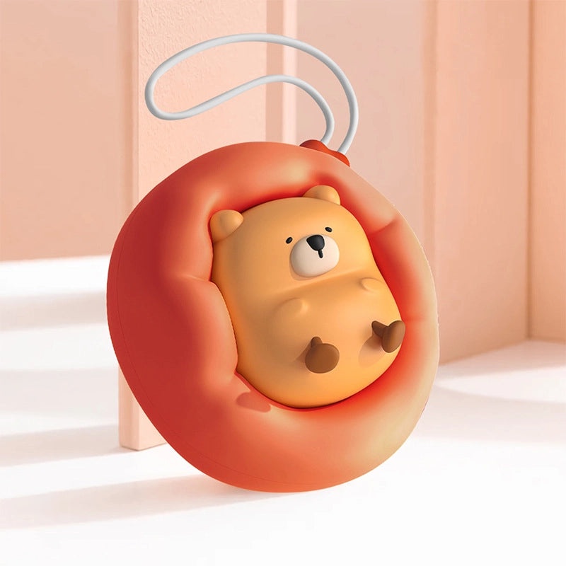 USB Rechargeable Bear Hand Warmer with Two Heat Settings Portable Student Gift Custom Logo|Winter Accessories