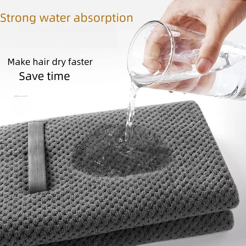 Quick-Dry Hair Drying Cap for Long Hair Thick Absorbent Shower Towel Lint-Free Bath Headscarf|Hair Care Accessories