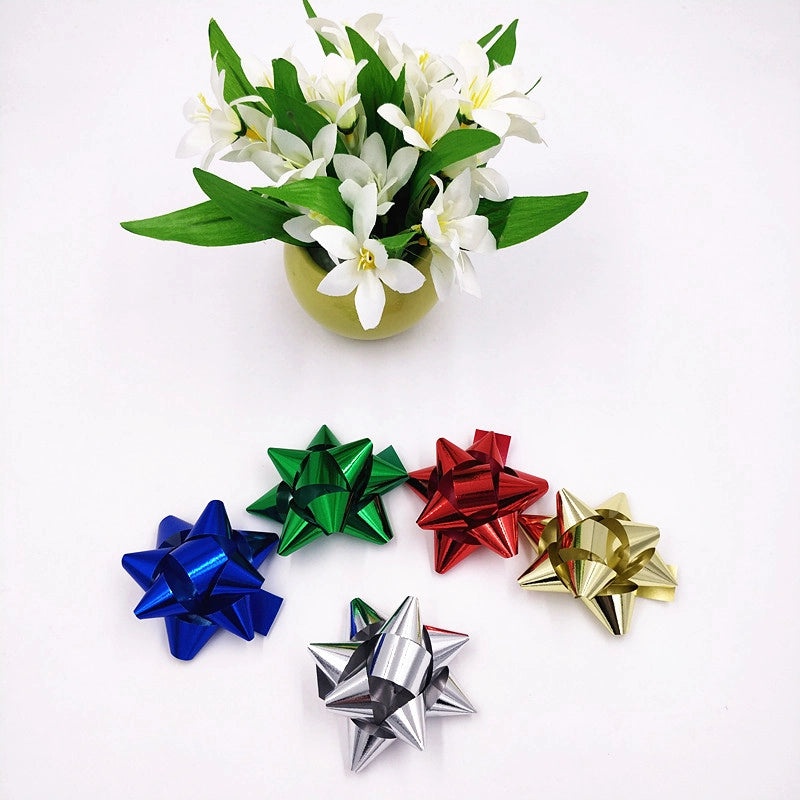 11 Inch Six Color Star Flower Christmas Decoration Bulk Pack 1000 Bags | Holiday Decor