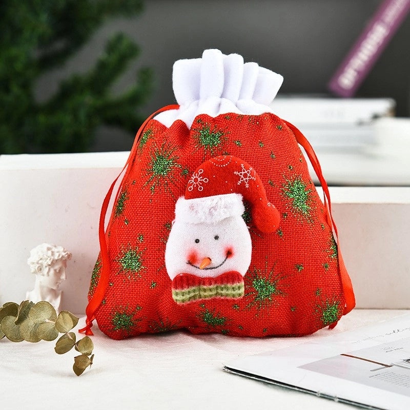 Nordic Christmas Gift Bags Santa Snowman Elk Party Decorations | Christmas Party Supplies