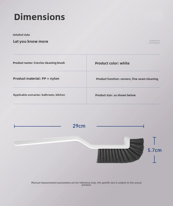 Multifunctional Long Handle Cleaning Brush for Bathroom Kitchen Window Grooves Dead Angle Bristle Brush|Home Cleaning Tools