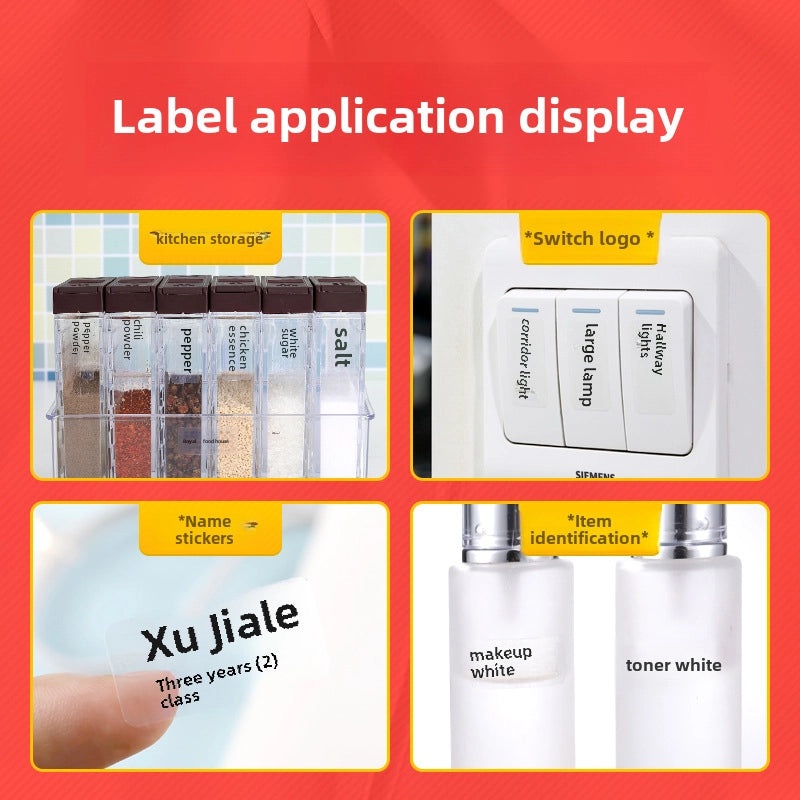 Jingchen D11 Transparent Thermal Printing Label Paper for Jewelry Cosmetic Cable | Adhesive Protective Pet Paper|Label Supplies