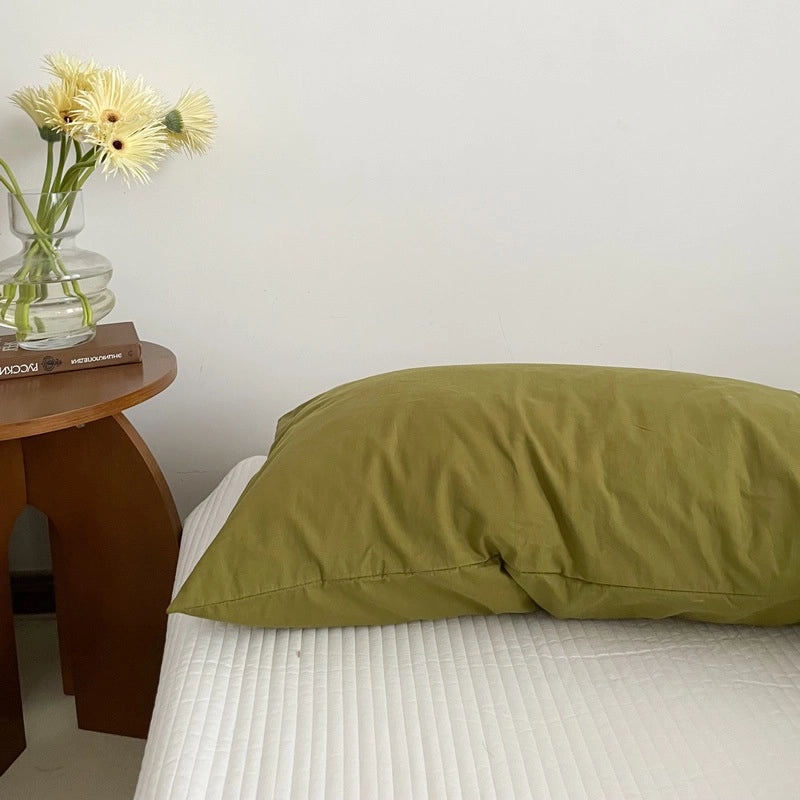 Pure Cotton Pillowcase Pair 48x74cm Soft Pillow Core Liner Cover | Home Textiles Bedding