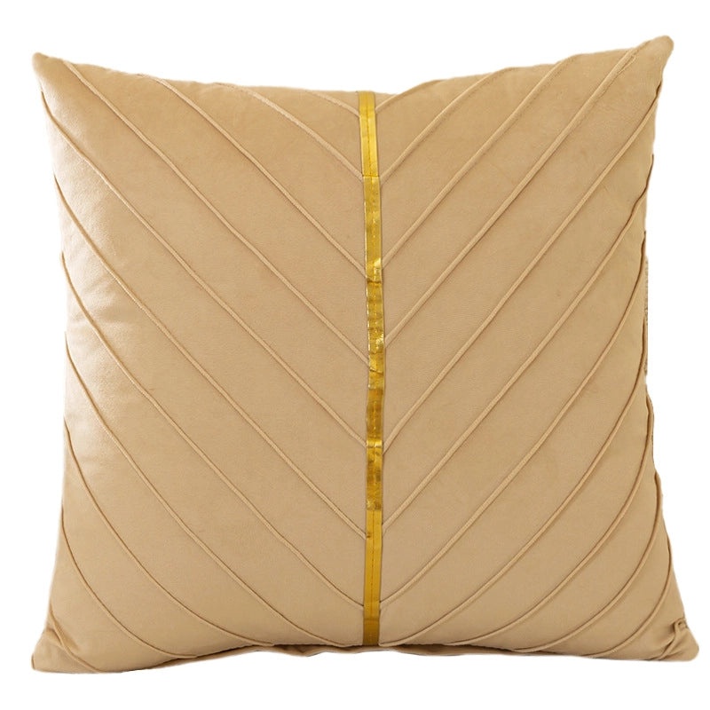 Flannel Pillowcase for Home Sofa Solid Color Stitching Cushion Cover|Home Decor Pillows