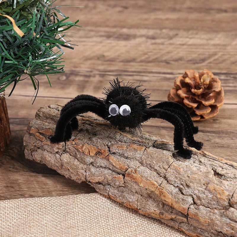 Halloween Spider Hairball Hairpin with Iron Wire for Party Festival | Hair Accessories