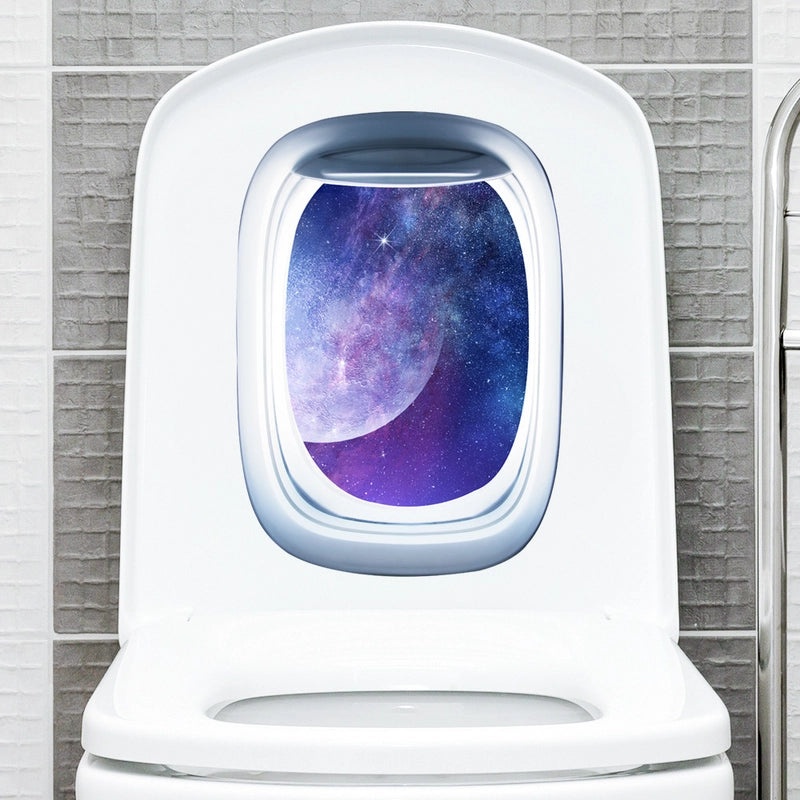 Elegant Landscape PVC Wall Sticker for Bathroom Decor|Home Decor & Wall Art