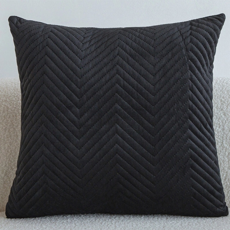 Nordic Velvet Embossed 3D Pillow Cover for Bedside Home Decor|Home Textiles>Pillow Covers & Cases