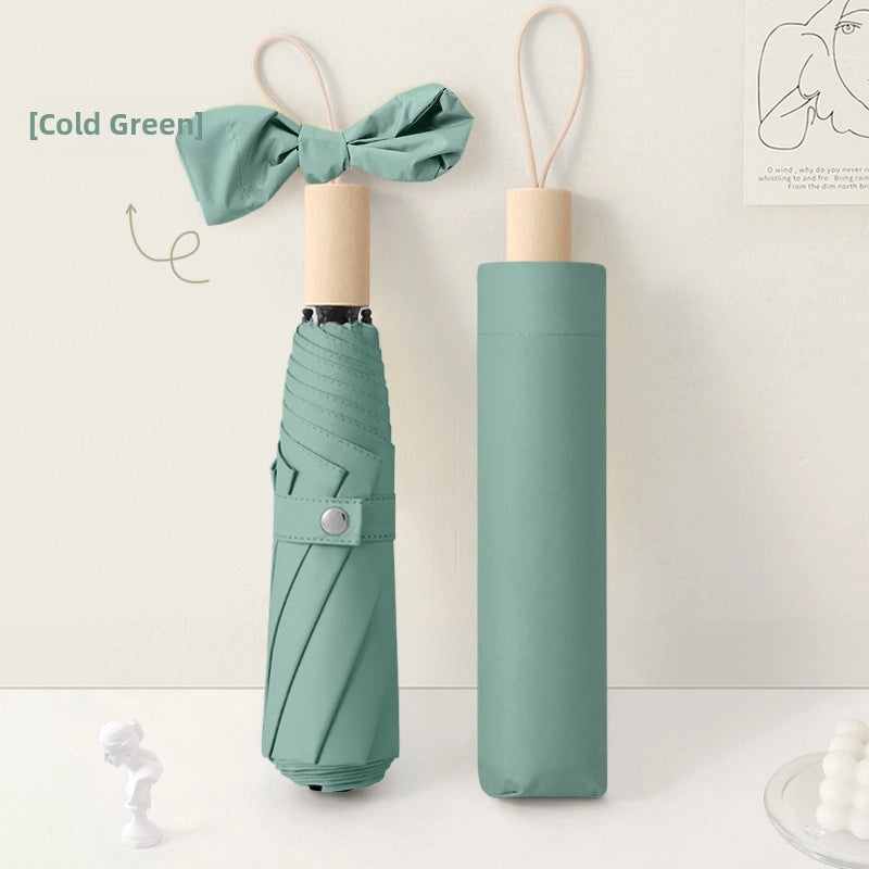 Large Folding Sun Umbrella for Women UV Protection Dual-purpose Sunscreen and Rain Umbrella Custom Logo Print|Outdoor Accessories